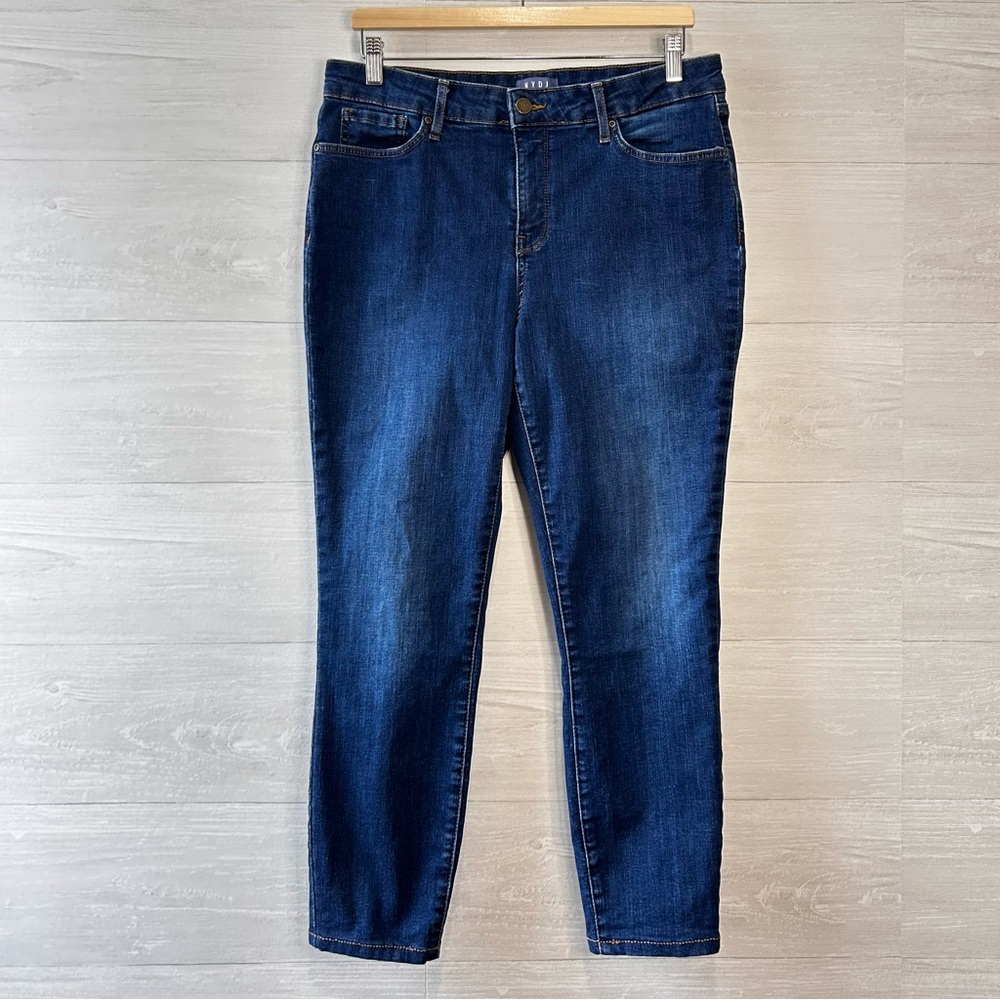 NYDJ High Waisted Skinny Jeans Medium Blue